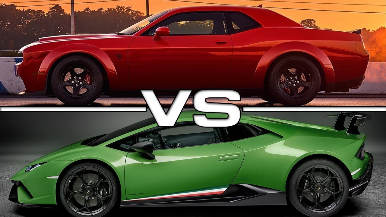 Watch: Dodge Demon vs Lamborghini Huracan
