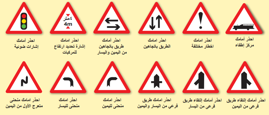 العلامات المرورية إشارات المرور كاملة Pdf